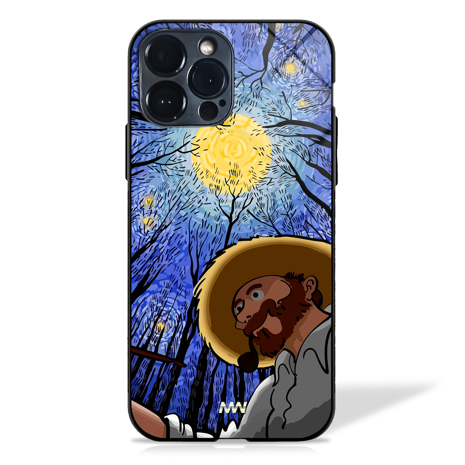 Van Gogh-Inspired Glass Case -  - MW Stuffs - 