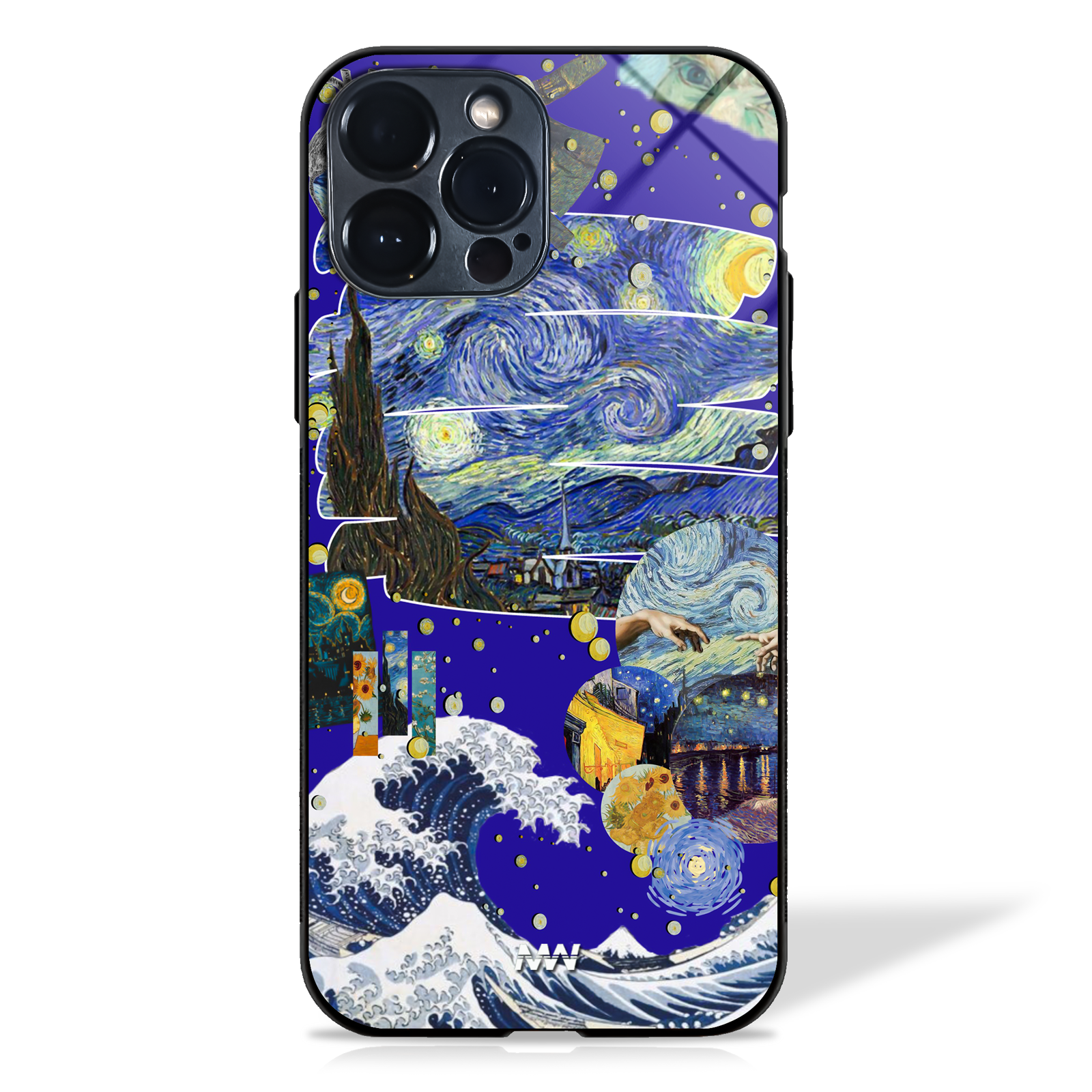 Van Gogh's Art Inspired Celestial Art Glass Case -  - MW Stuffs - 