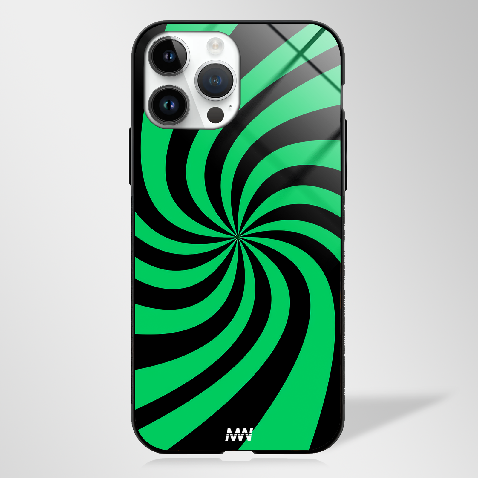 Verdant Swirl Pattern Premium GLASS CASE -  - MW Stuffs - 