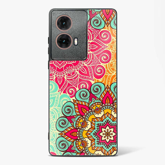 Vibrant Mandala Fusion Glass Phone Case-Moto G85 5G