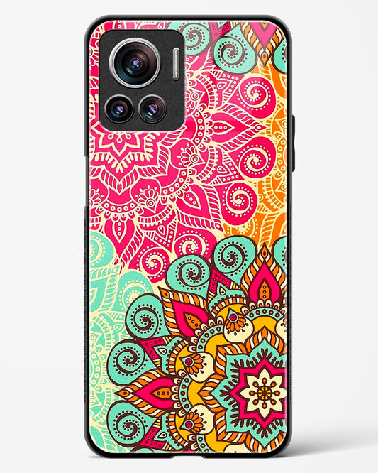 Vibrant Mandala Fusion Glass Phone Case-Motorola Edge 30 Ultra