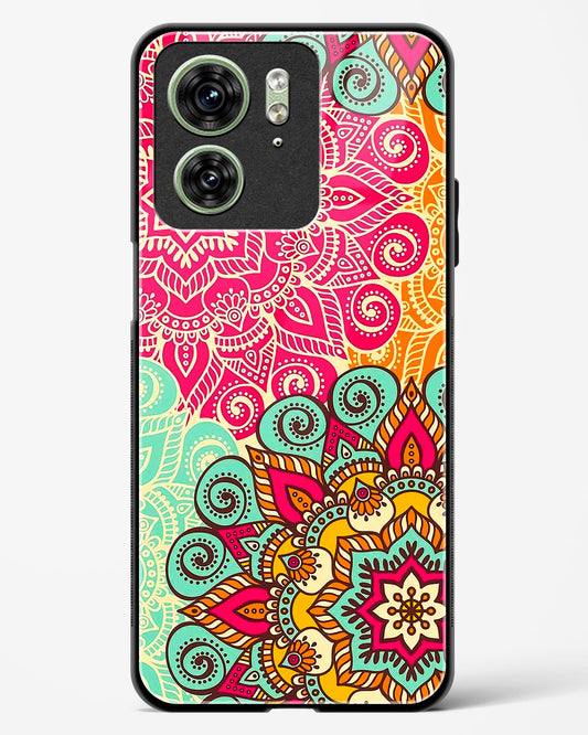 Vibrant Mandala Fusion Glass Phone Case-Motorola Edge 40