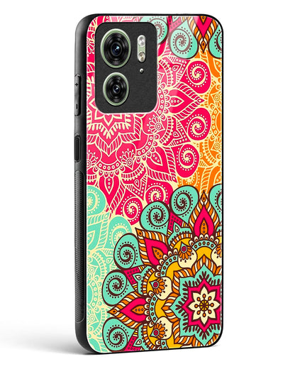 Vibrant Mandala Fusion Glass Phone Case-Motorola Edge 40