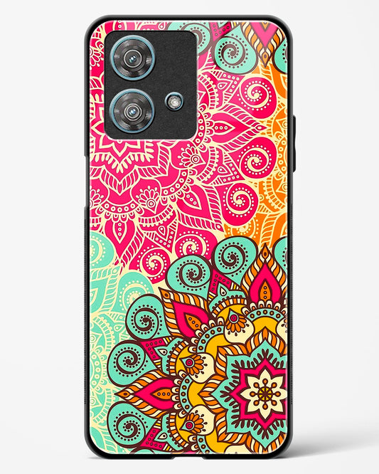 Vibrant Mandala Fusion Glass Phone Case-Motorola Edge 40 Neo