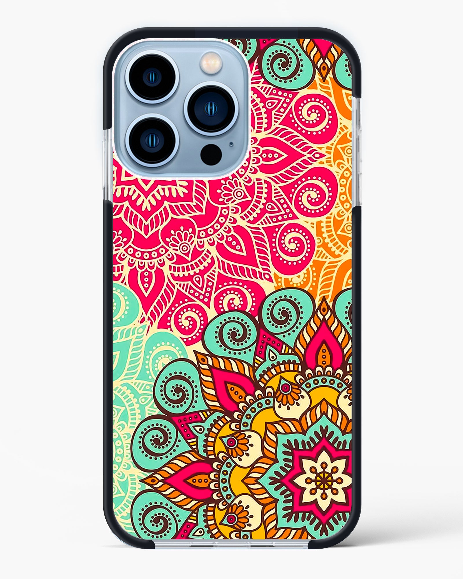 Vibrant Mandala Fusion Impact Drop Protection Case