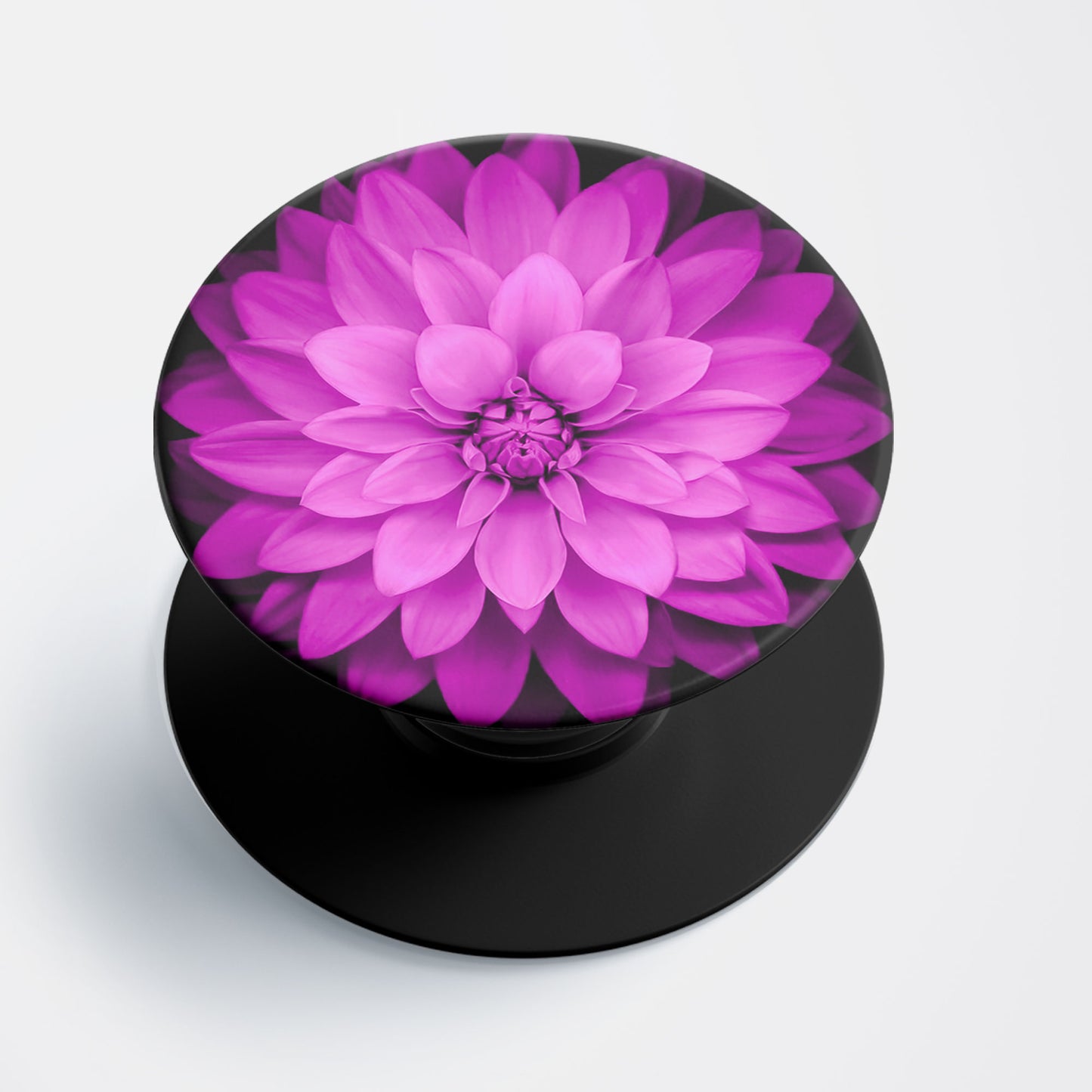 Vibrant Pink Dahlia Flat Pop Holder
