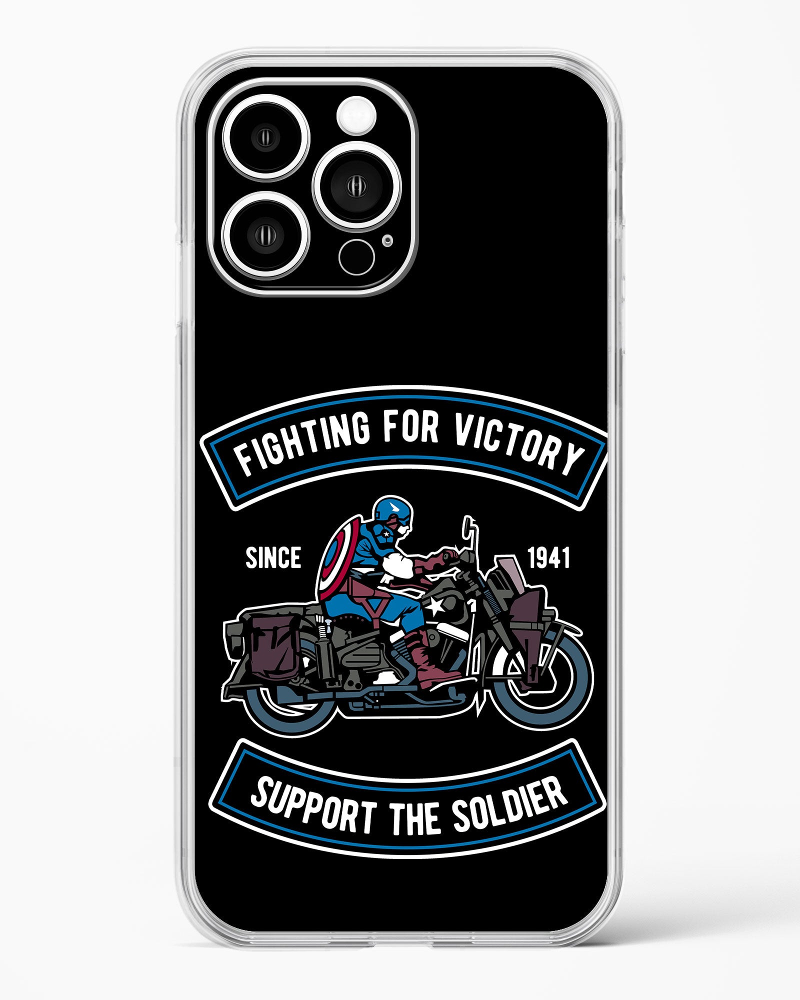 Vintage Heroic Ride Clear Silicone Case