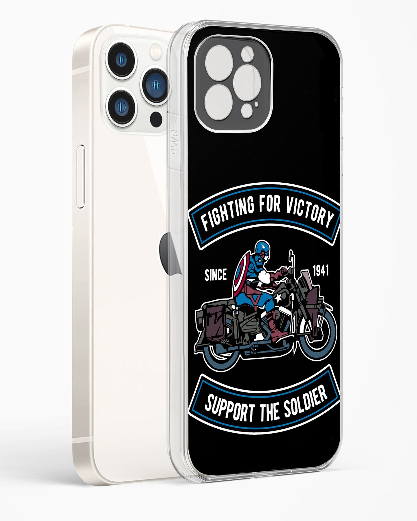 Vintage Heroic Ride Clear Silicone Case