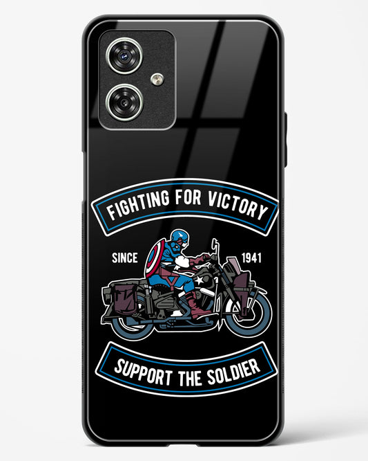 Vintage Heroic Ride Glass Phone Case-Moto G54 5G