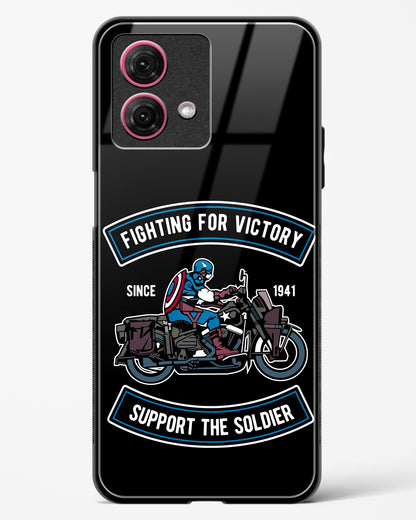 Vintage Heroic Ride Glass Phone Case-Moto G84 5G