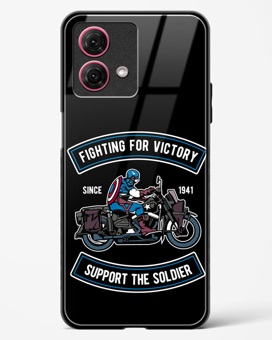 Vintage Heroic Ride Glass Phone Case-Moto G84 5G