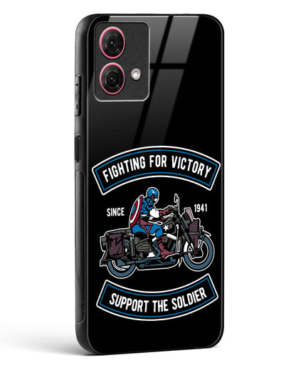 Vintage Heroic Ride Glass Phone Case-Moto G84 5G