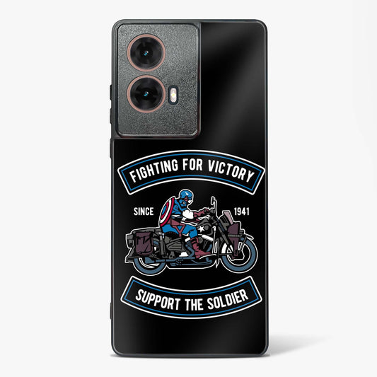 Vintage Heroic Ride Glass Phone Case-Moto G85 5G