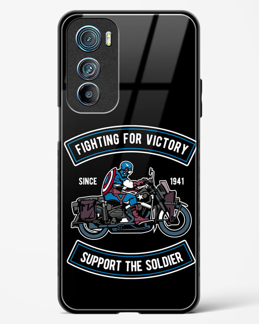 Vintage Heroic Ride Glass Phone Case-Motorola Edge 30