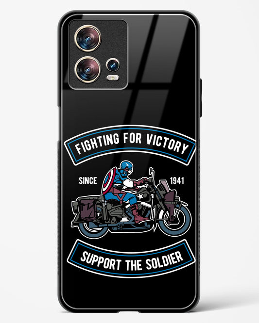 Vintage Heroic Ride Glass Phone Case-Motorola Edge 30 Fusion