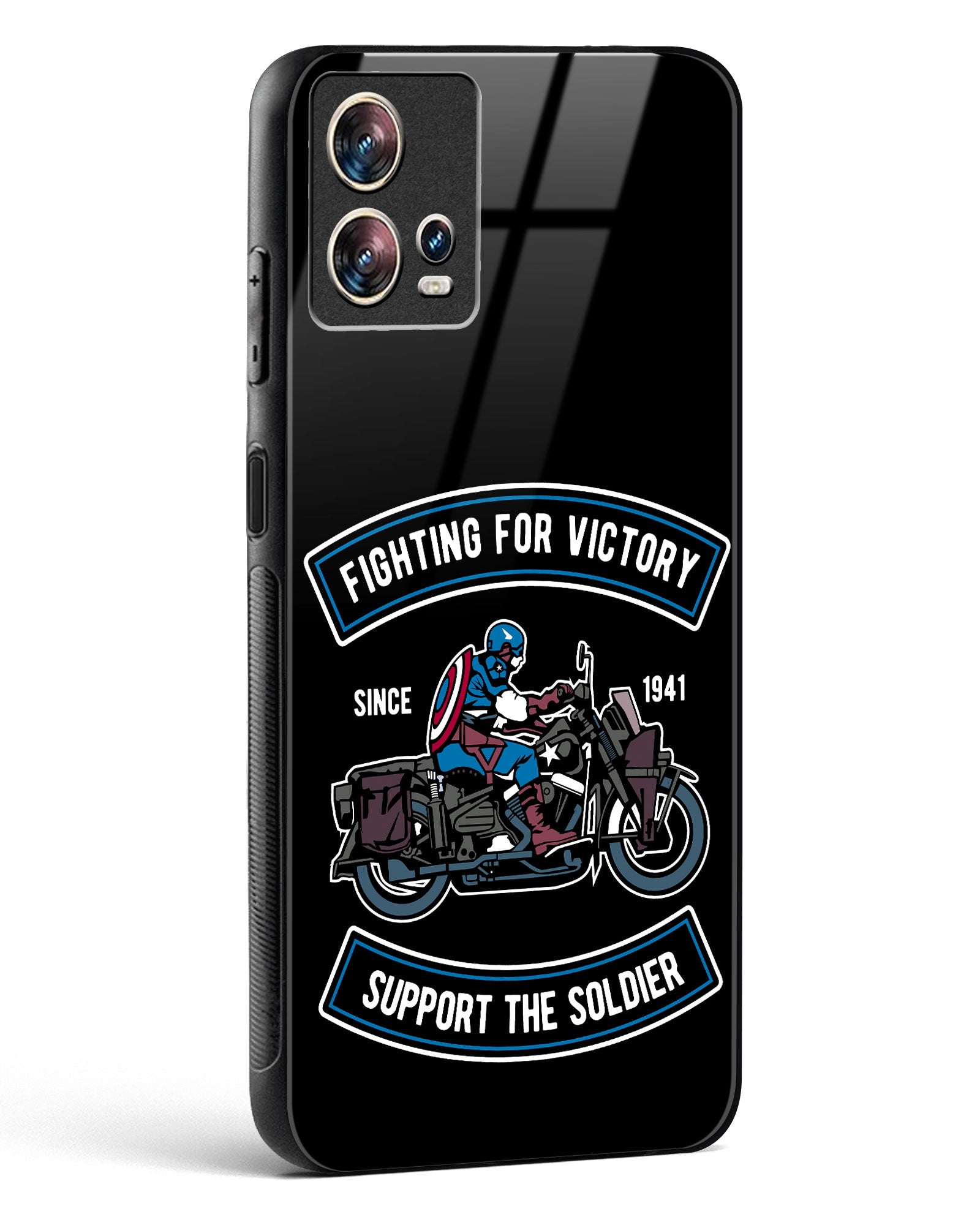 Vintage Heroic Ride Glass Phone Case-Motorola Edge 30 Fusion