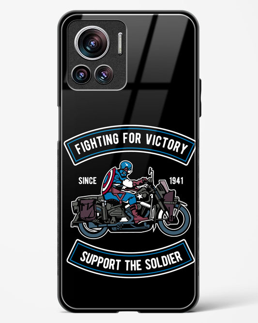 Vintage Heroic Ride Glass Phone Case-Motorola Edge 30 Ultra