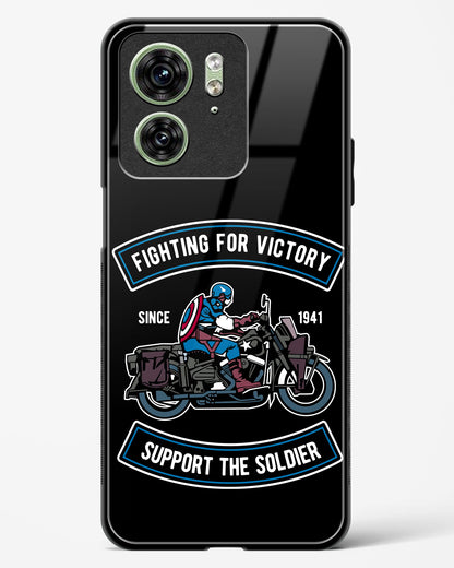 Vintage Heroic Ride Glass Phone Case-Motorola Edge 40