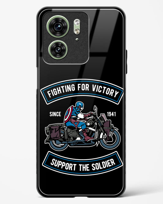 Vintage Heroic Ride Glass Phone Case-Motorola Edge 40