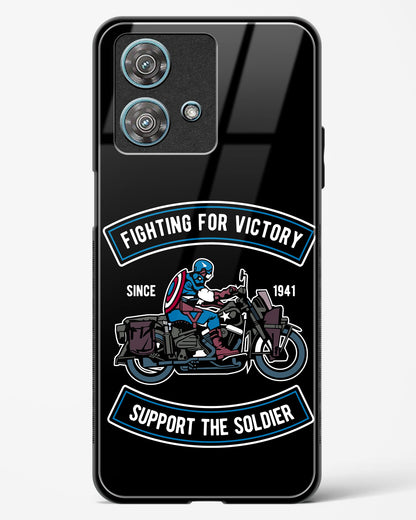 Vintage Heroic Ride Glass Phone Case-Motorola Edge 40 Neo