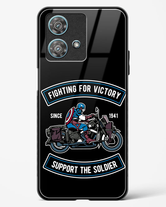 Vintage Heroic Ride Glass Phone Case-Motorola Edge 40 Neo