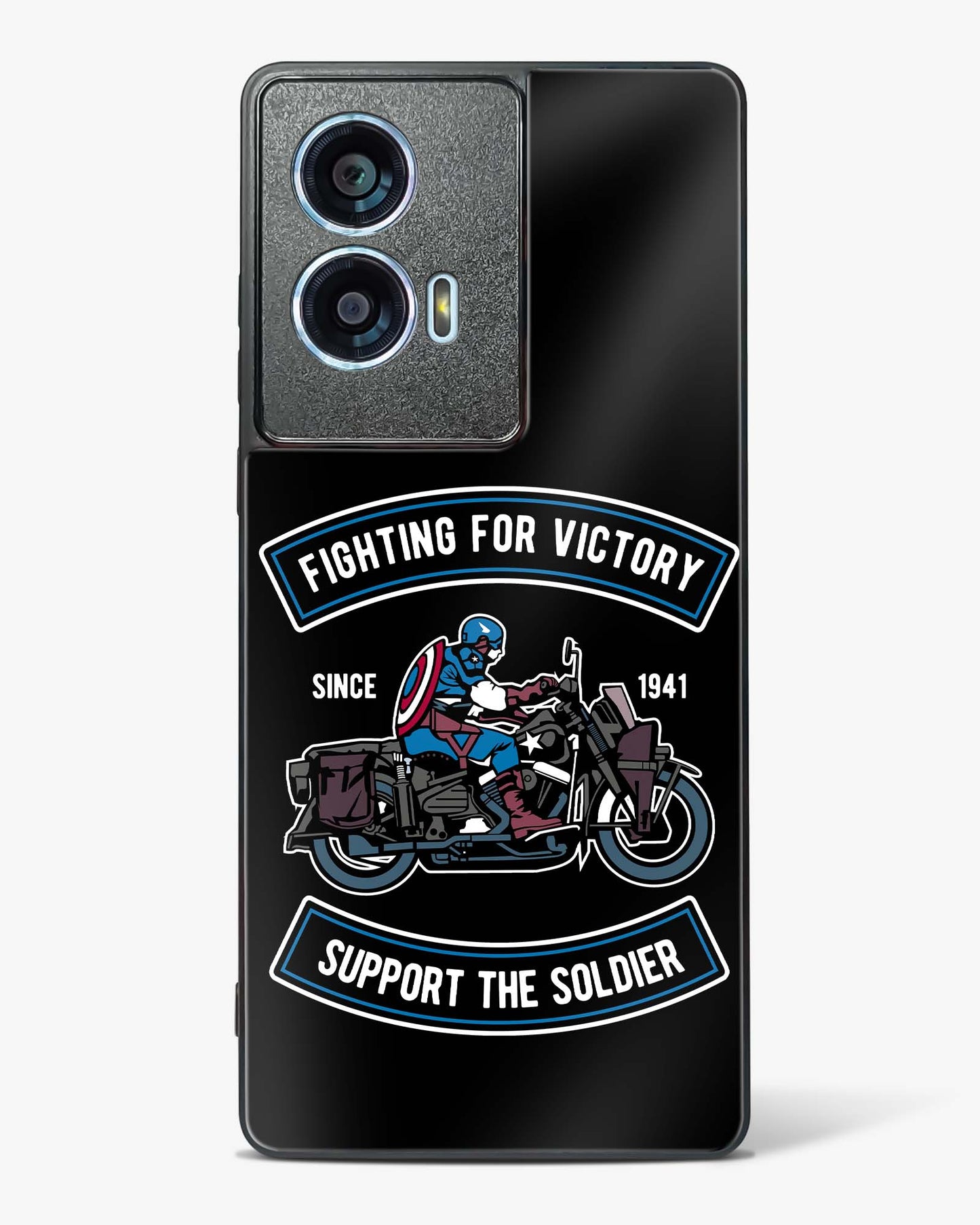 Vintage Heroic Ride Glass Phone Case-Motorola Edge 50 Fusion
