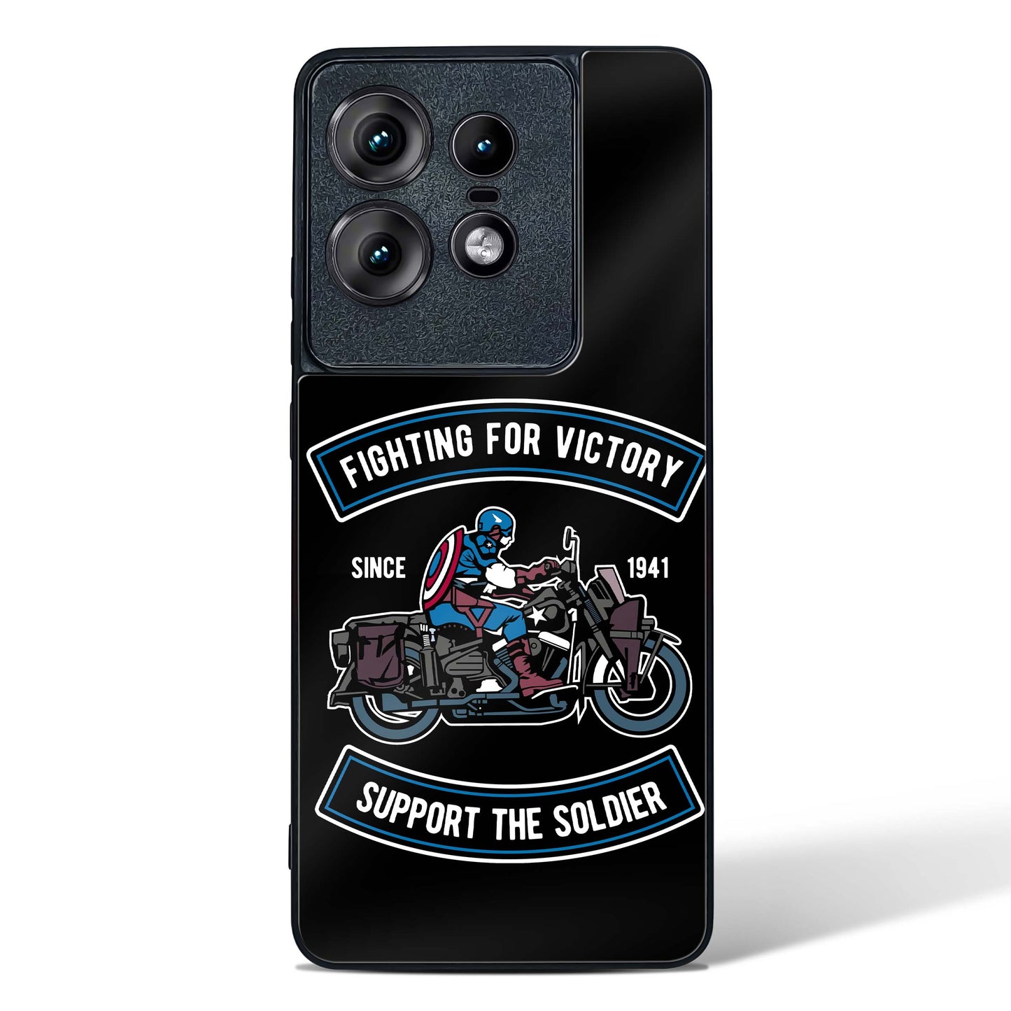 Vintage Heroic Ride Glass Phone Case-Motorola Edge 50 Pro