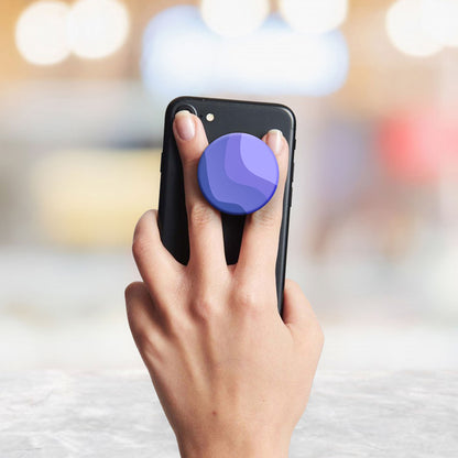 Violet Waves Flat Pop Holder