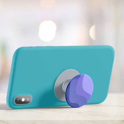 Violet Waves Flat Pop Holder
