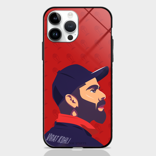 Virat Kohli Art Glass Case -  - MW Stuffs - 