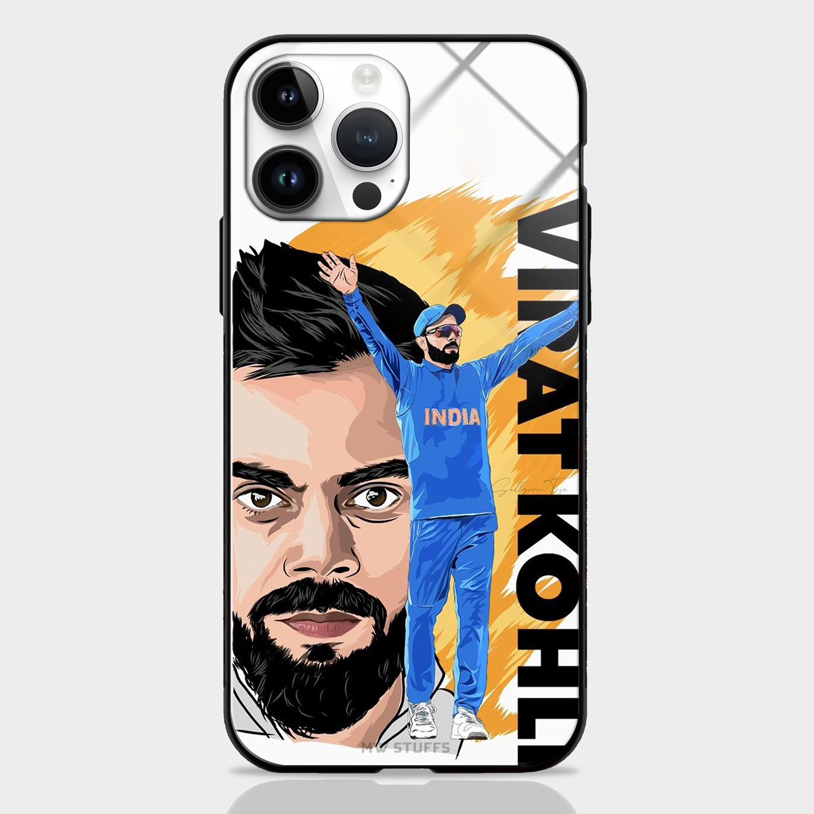 Virat Kohli Cricket Player Glass Case -  - MW Stuffs - 