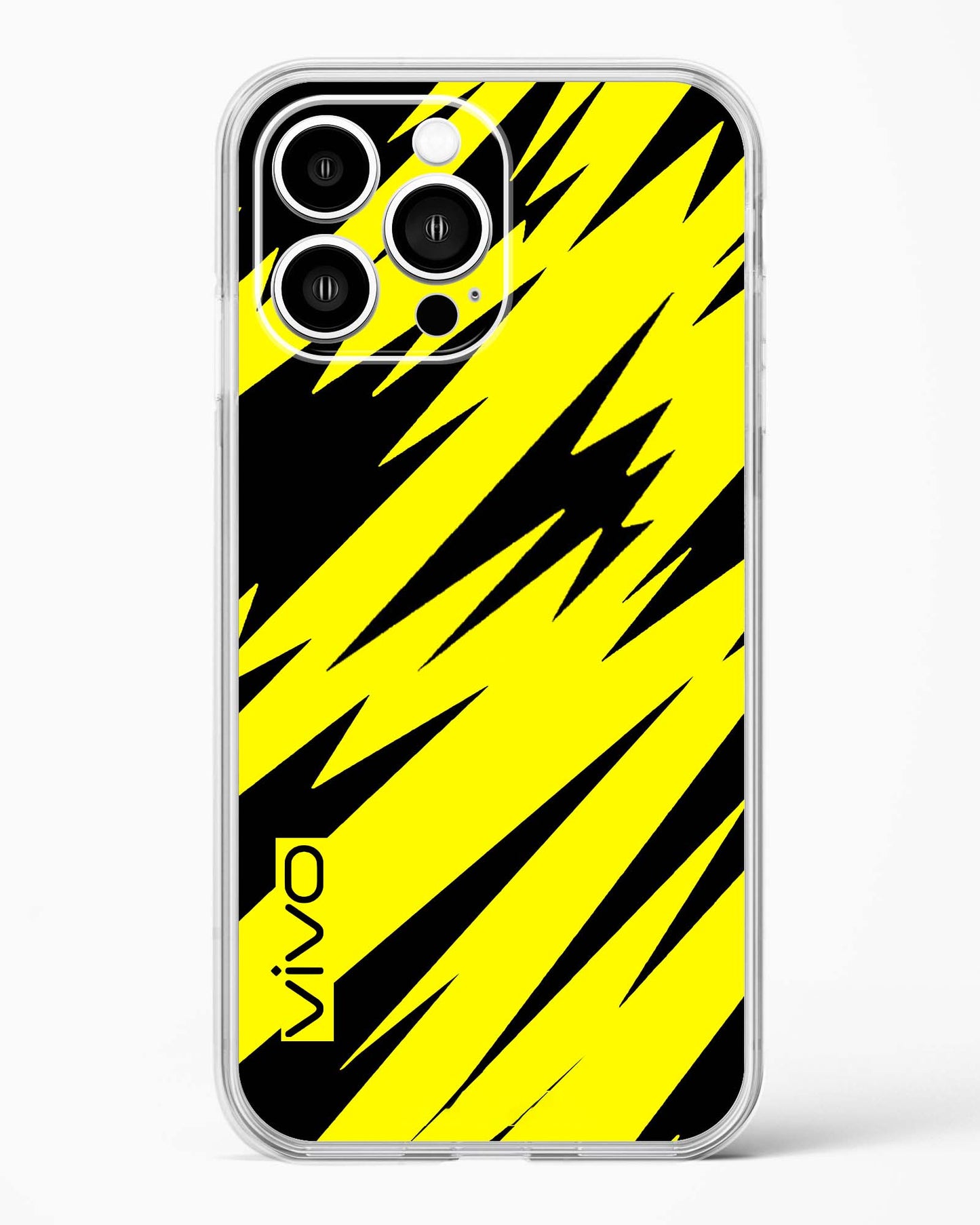 Bumblebee Stripe Shield Clear Silicone Case