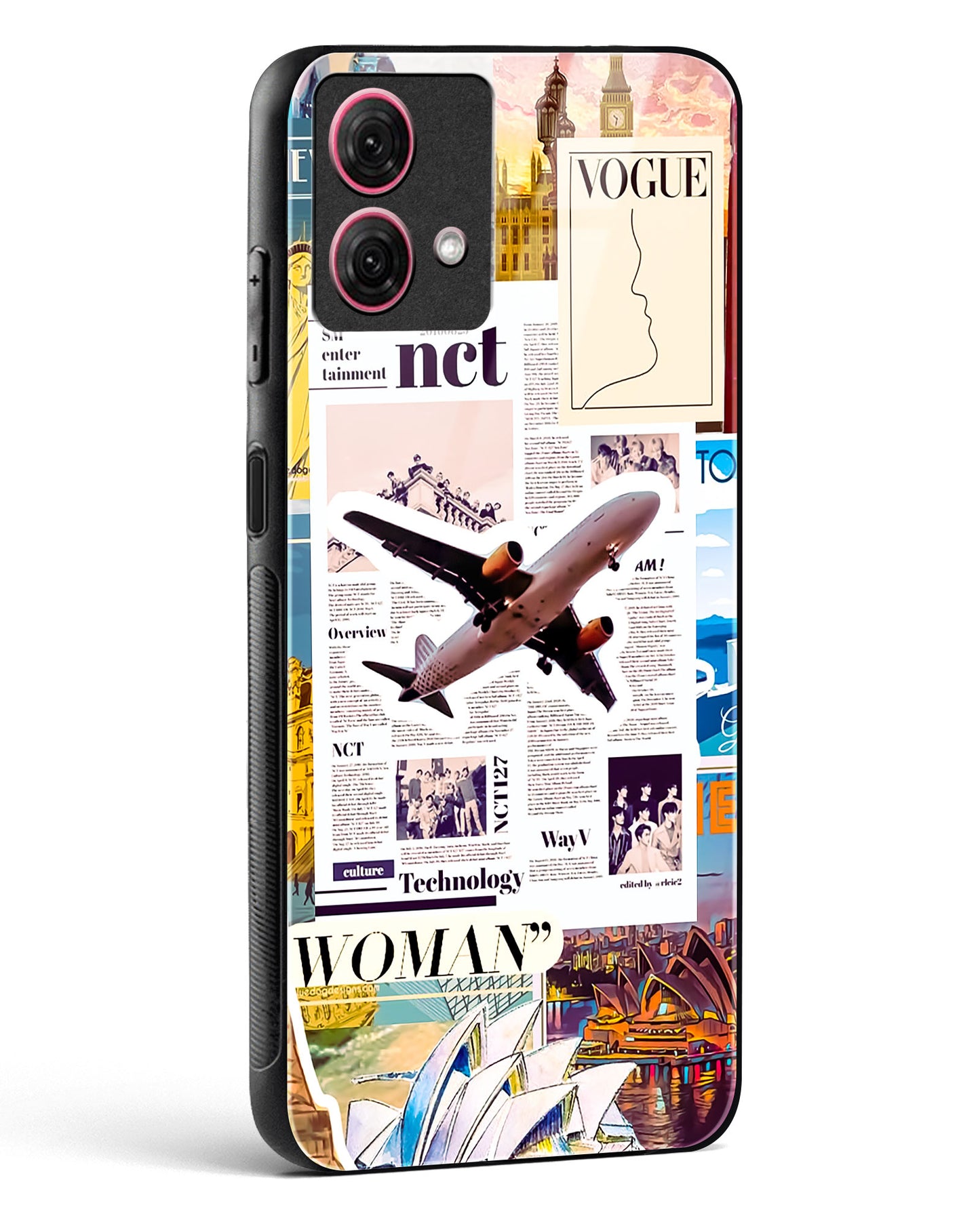 Wanderlust Travel Glass Phone Case-Moto G84 5G