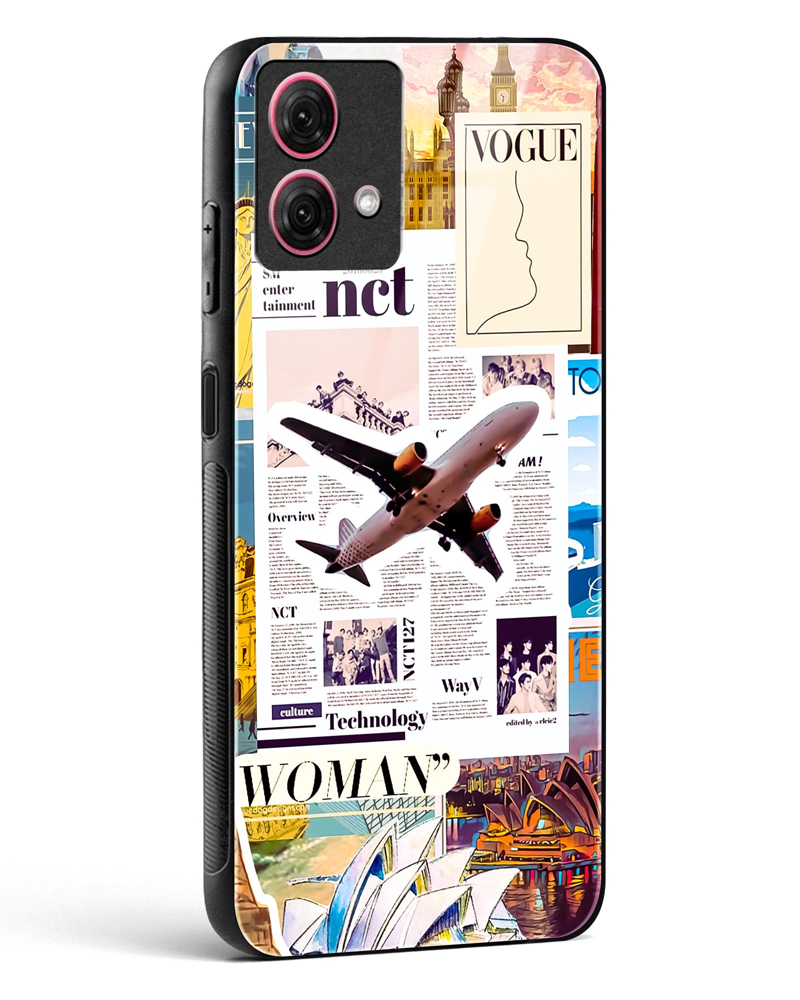 Wanderlust Travel Glass Phone Case-Moto G84 5G