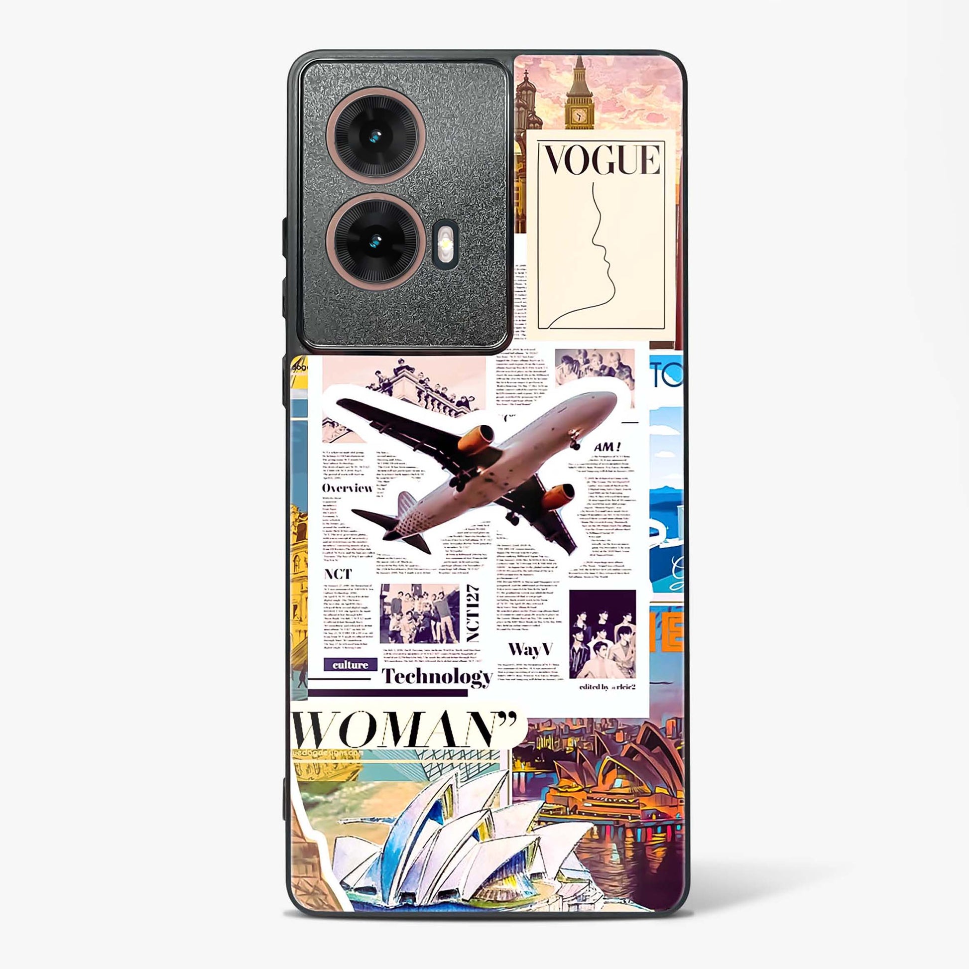 Wanderlust Travel Glass Phone Case-Moto G85 5G