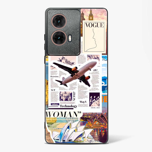 Wanderlust Travel Glass Phone Case-Moto G85 5G