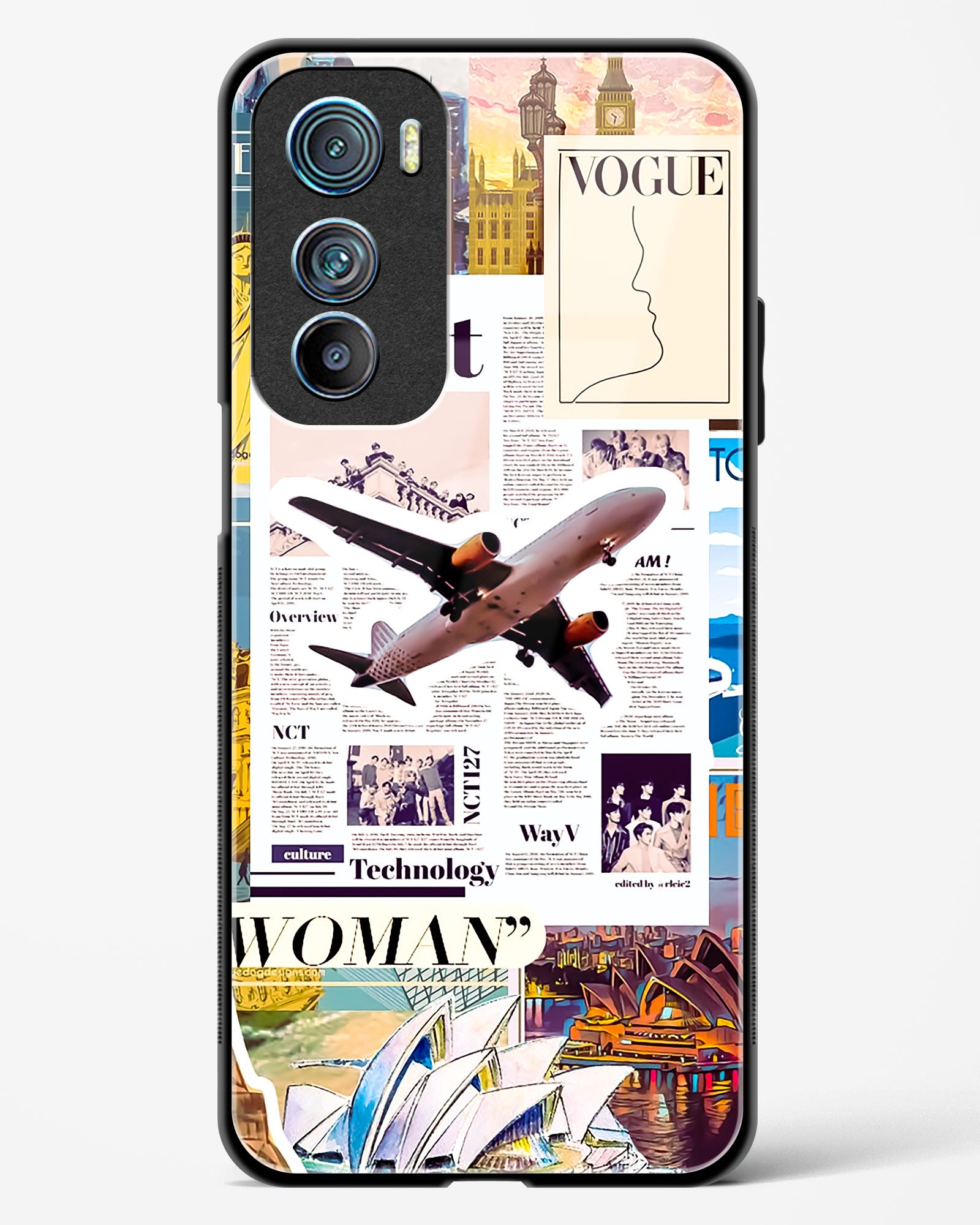 Wanderlust Travel Glass Phone Case-Motorola Edge 30