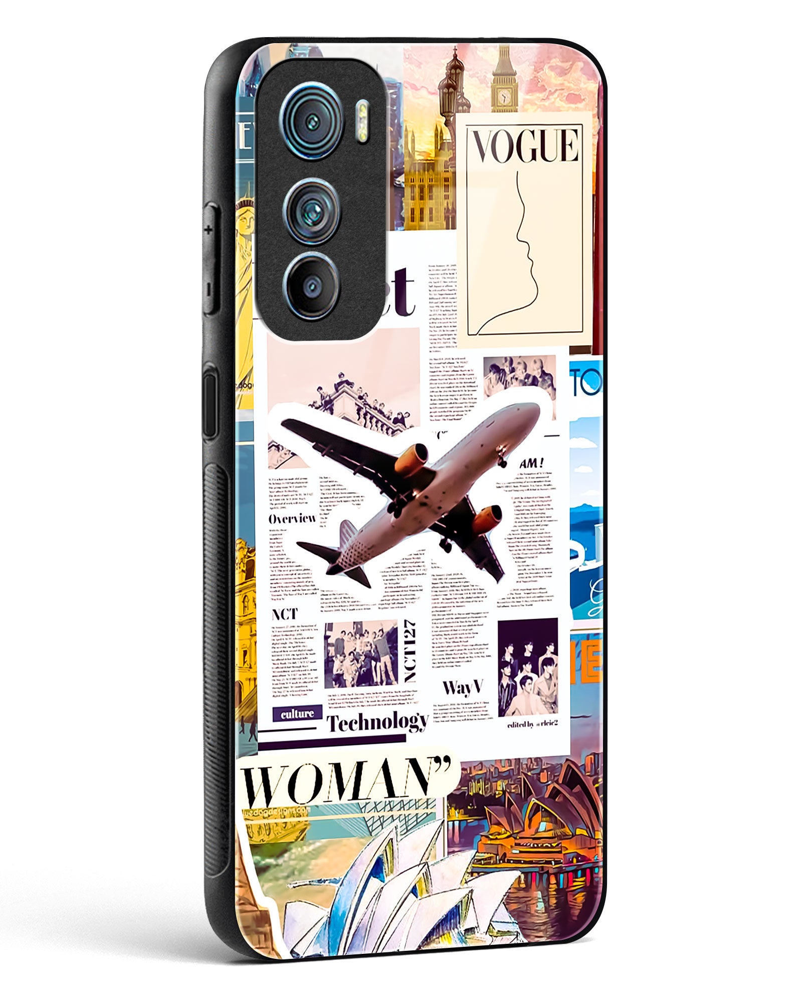 Wanderlust Travel Glass Phone Case-Motorola Edge 30