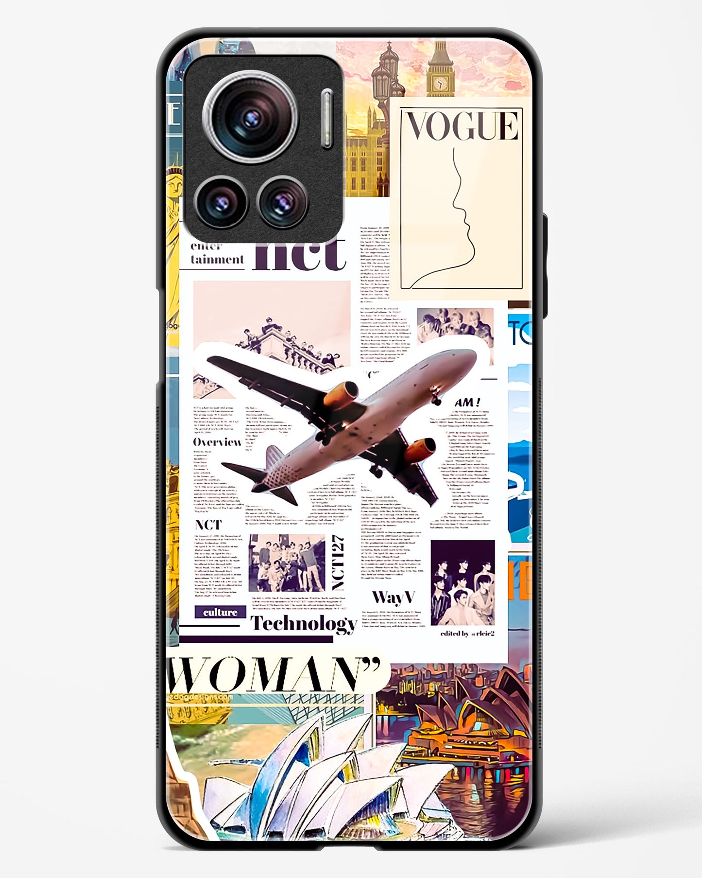 Wanderlust Travel Glass Phone Case-Motorola Edge 30 Ultra