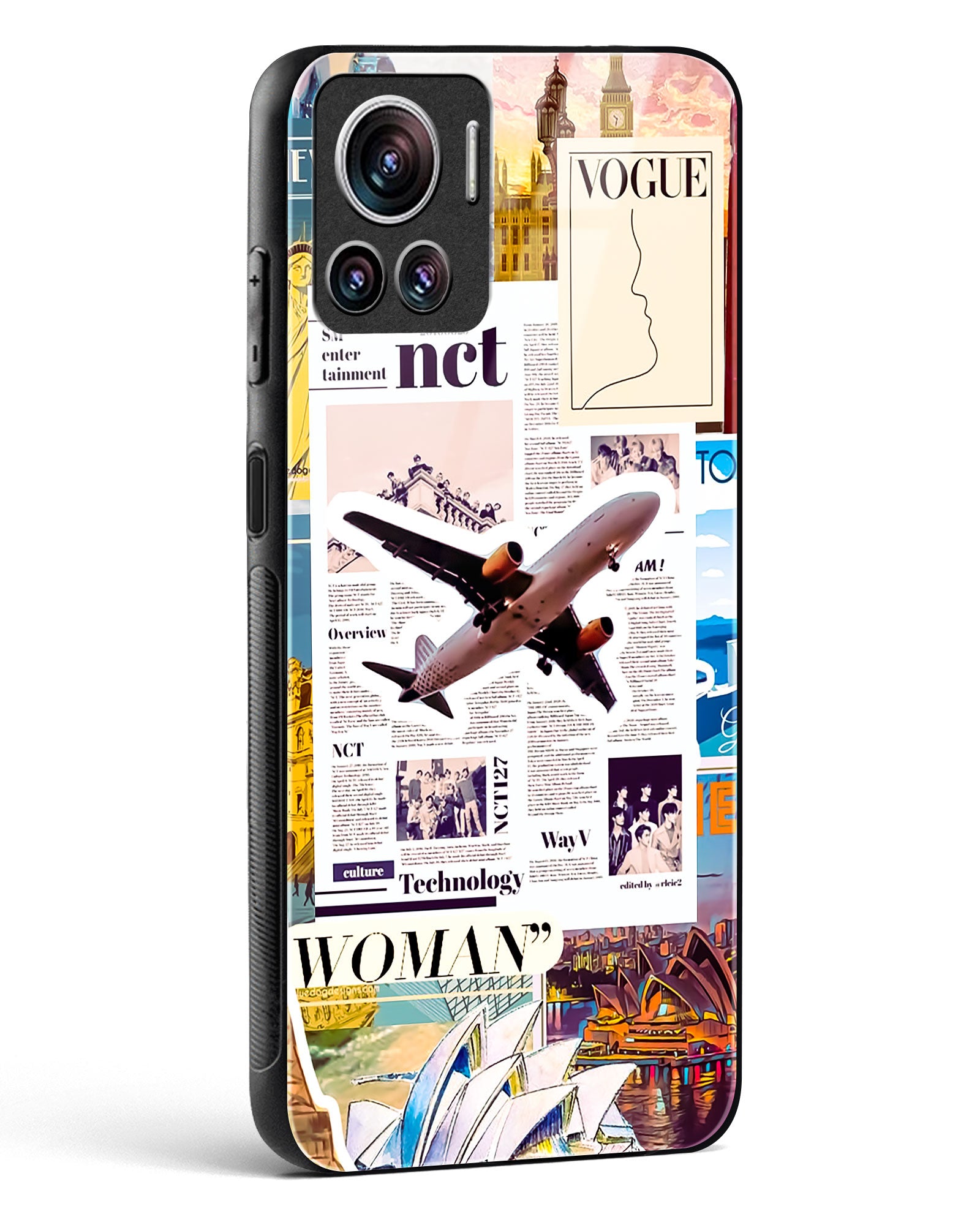 Wanderlust Travel Glass Phone Case-Motorola Edge 30 Ultra