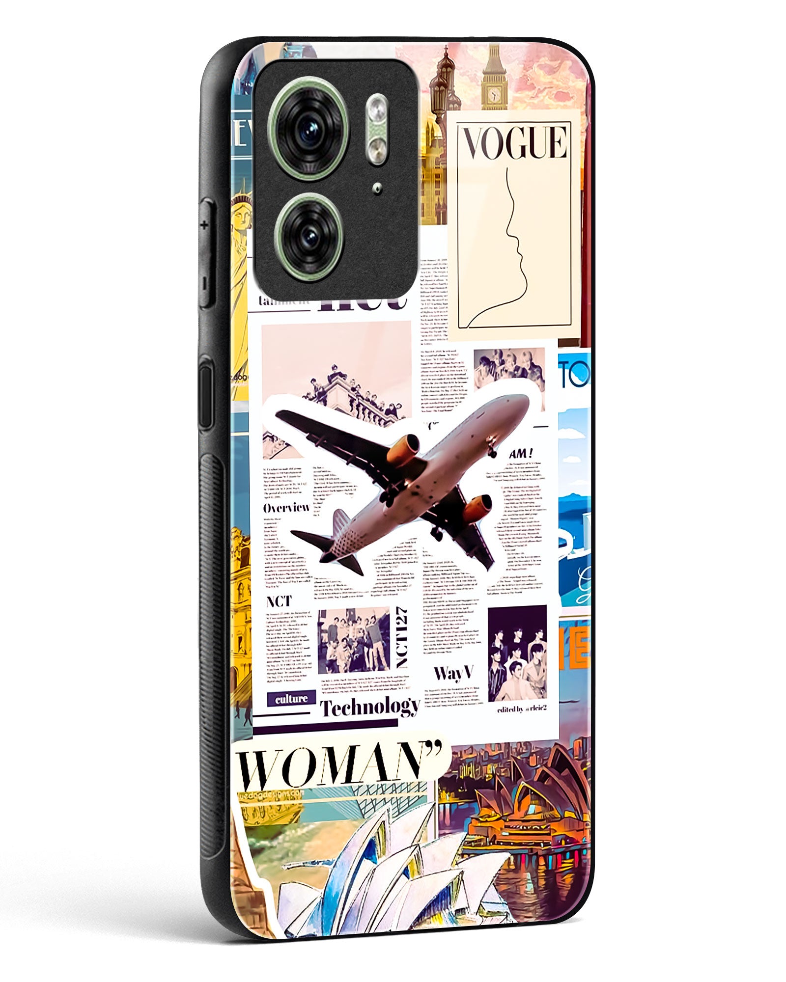 Wanderlust Travel Glass Phone Case-Motorola Edge 40