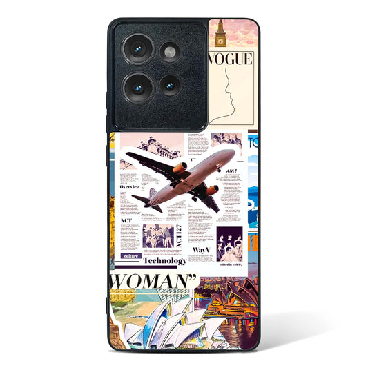 Wanderlust Travel Glass Phone Case-Motorola Edge 50