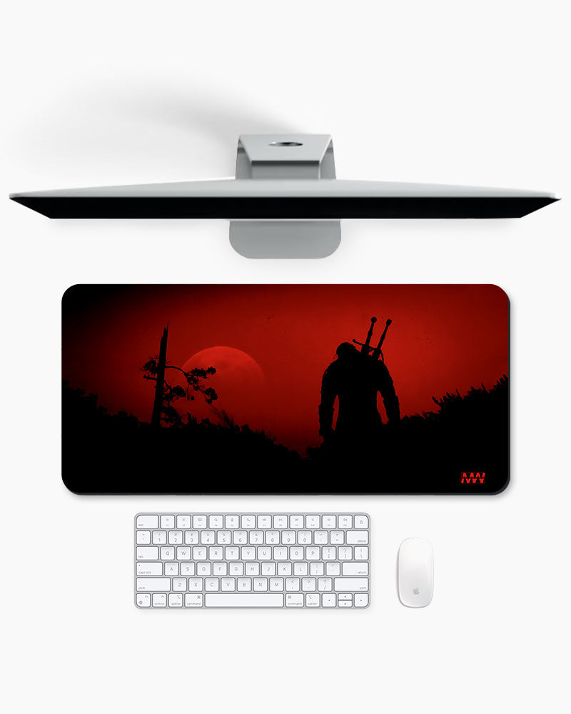 Warrior Sunset Silhouette Deskmat