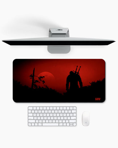 Warrior Sunset Silhouette Deskmat