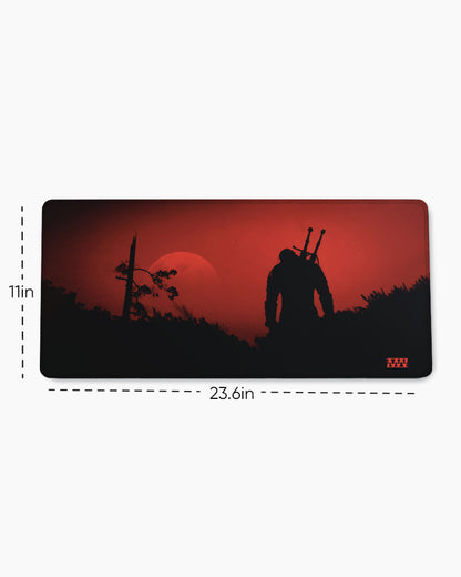 Warrior Sunset Silhouette Deskmat