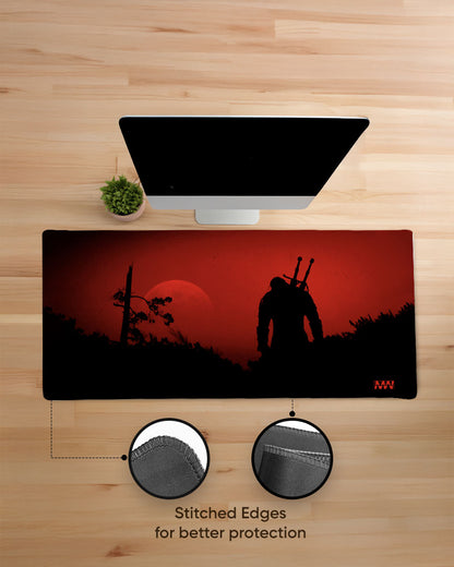 Warrior Sunset Silhouette Deskmat