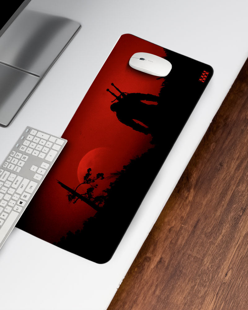 Warrior Sunset Silhouette Deskmat