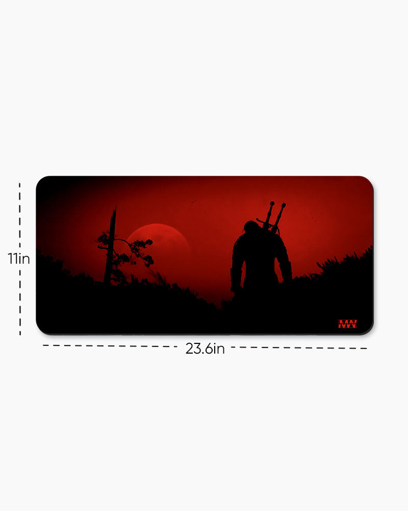 Warrior Sunset Silhouette Deskmat