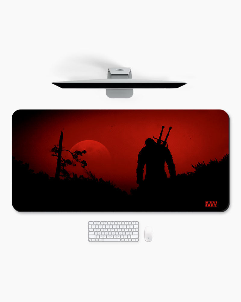 Warrior Sunset Silhouette Deskmat