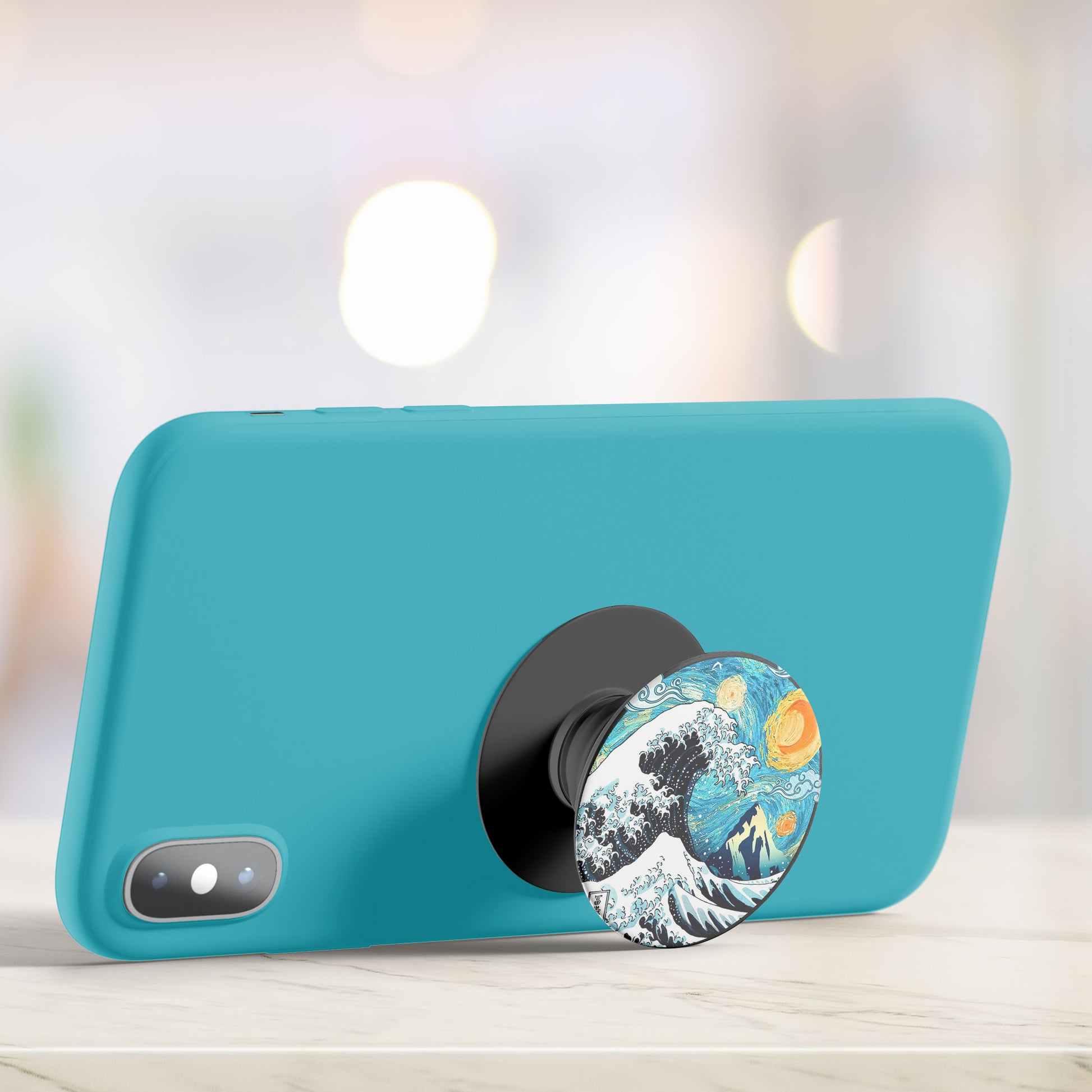 Wave of Kanagawa Flat Pop Holder